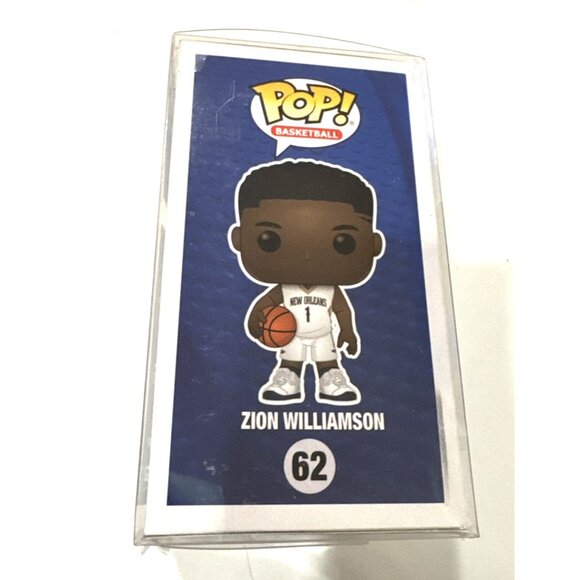 NEW!!! Funko Pop! NBA #1 Zion Williamson New Orleans Pelicans (62) - Picture 6 of 8